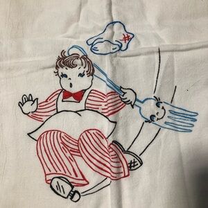 Vintage‎ embroidered hand towel